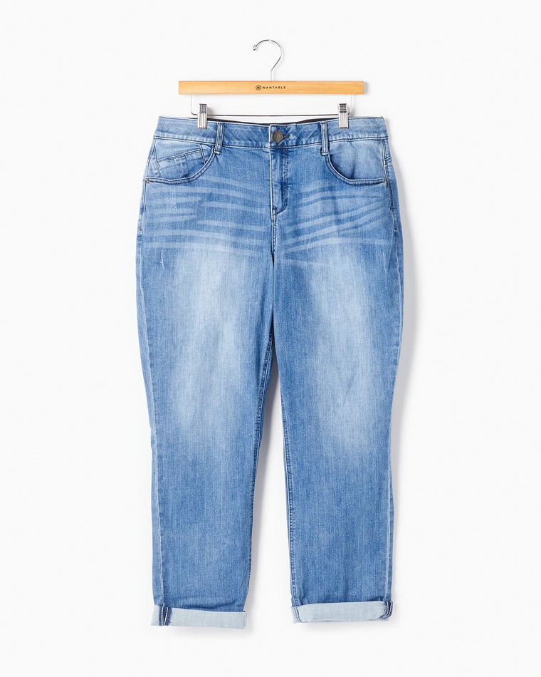 Blue $|& Democracy "Ab"Solution Girlfriend Jeans - Hanger Front