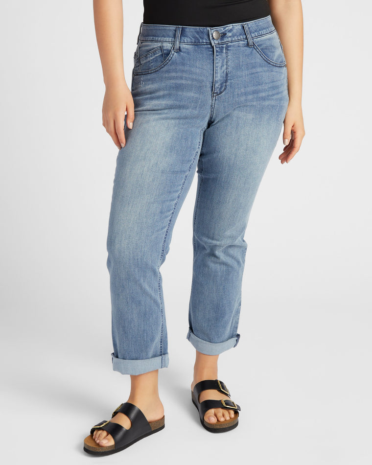 Blue $|& Democracy "Ab"Solution Girlfriend Jeans - SOF Front