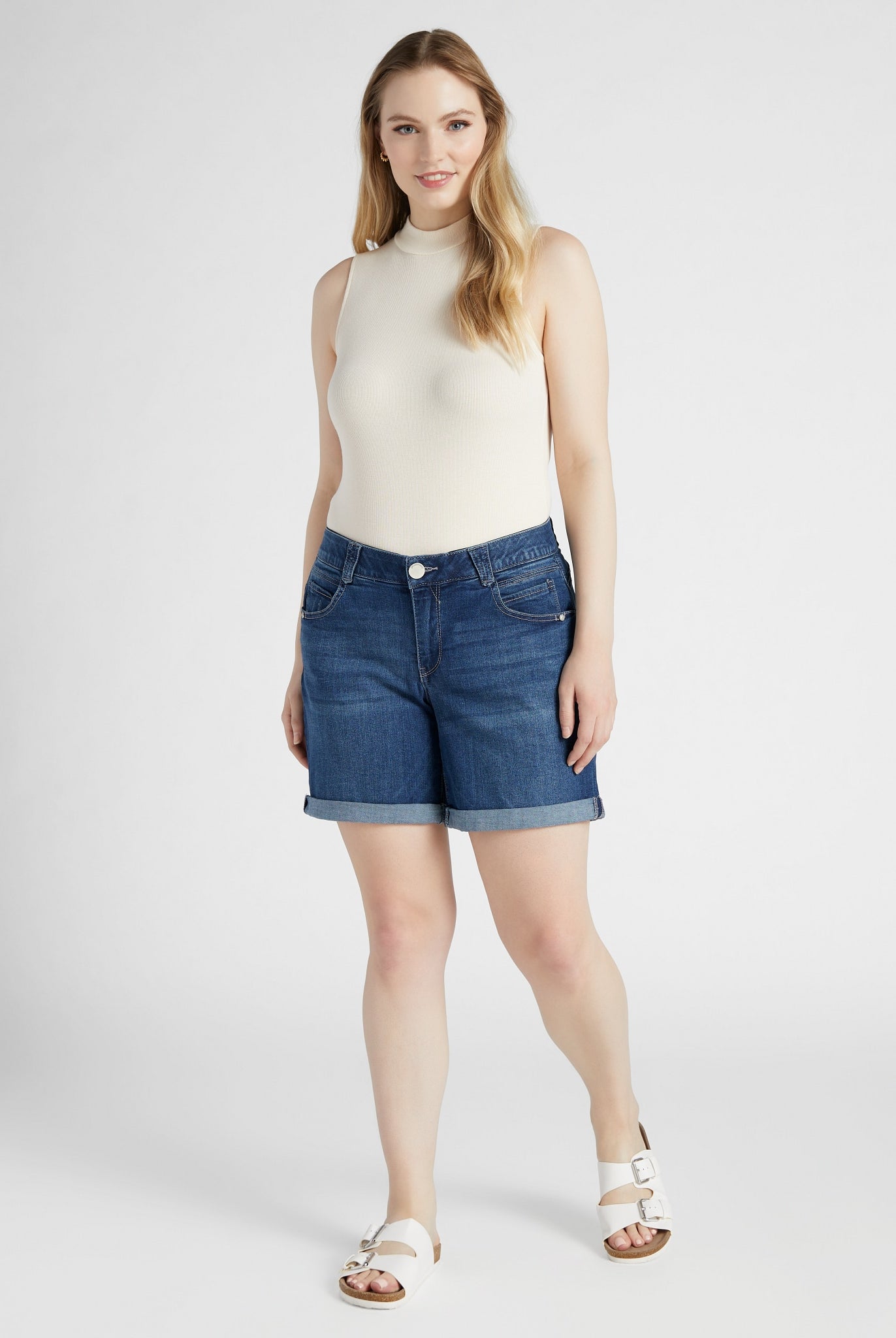 Blue $|& Democracy AbSolution Cuffed Short - SOF Full Front