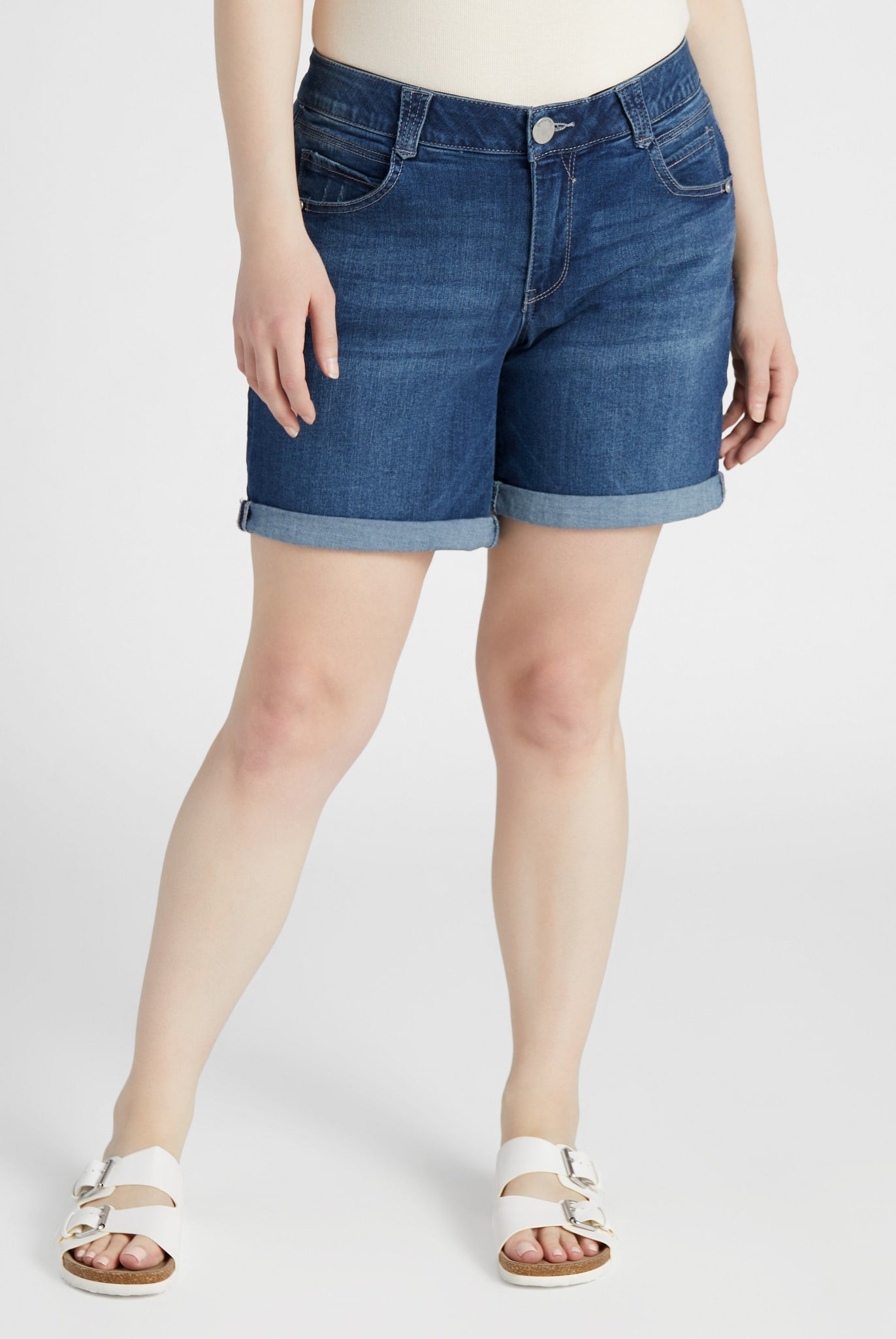 Blue $|& Democracy AbSolution Cuffed Short - SOF Front