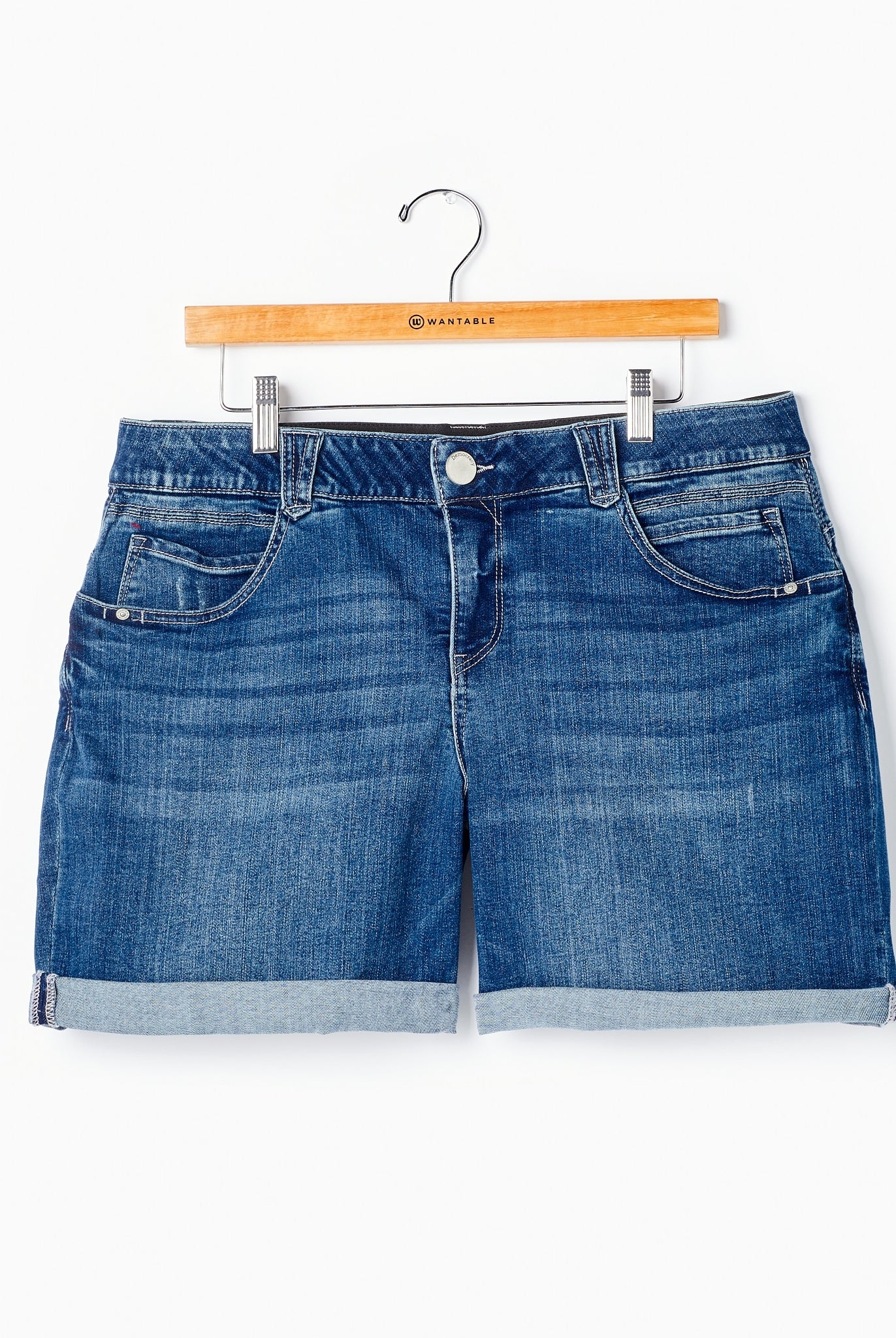 Blue $|& Democracy AbSolution Cuffed Short - Hanger Front