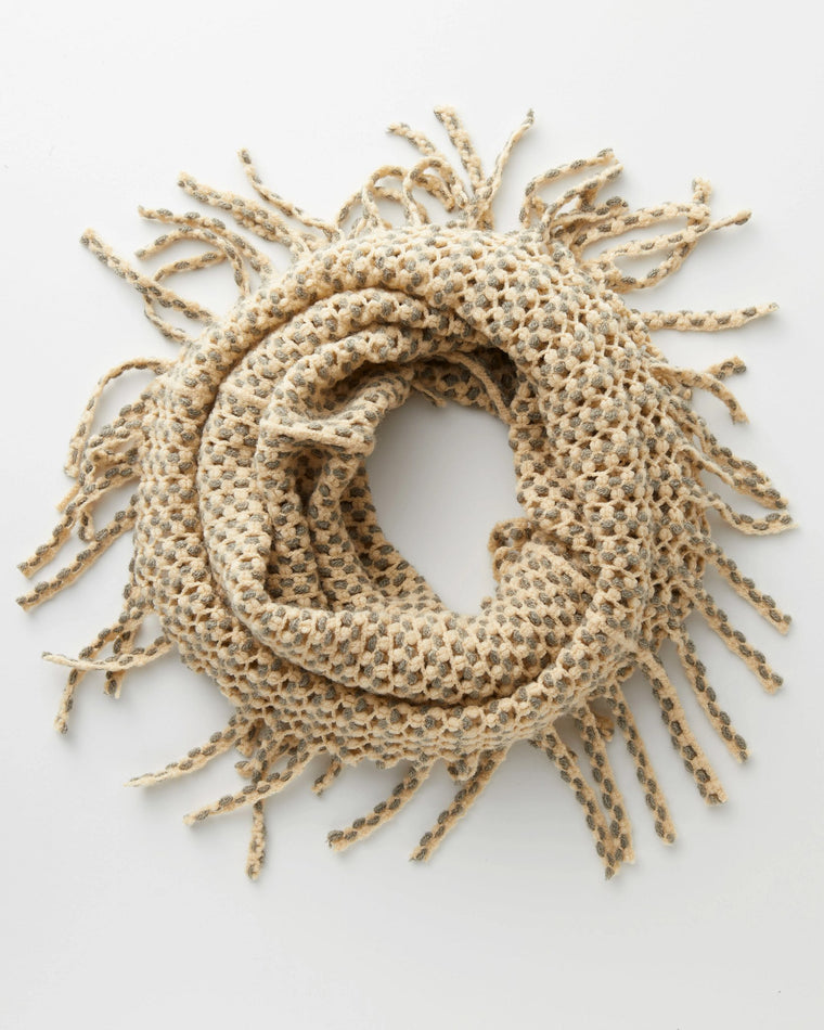 Beech $|& Elegant Essence 2-Tone Mini Tube Scarf - Hanger Front