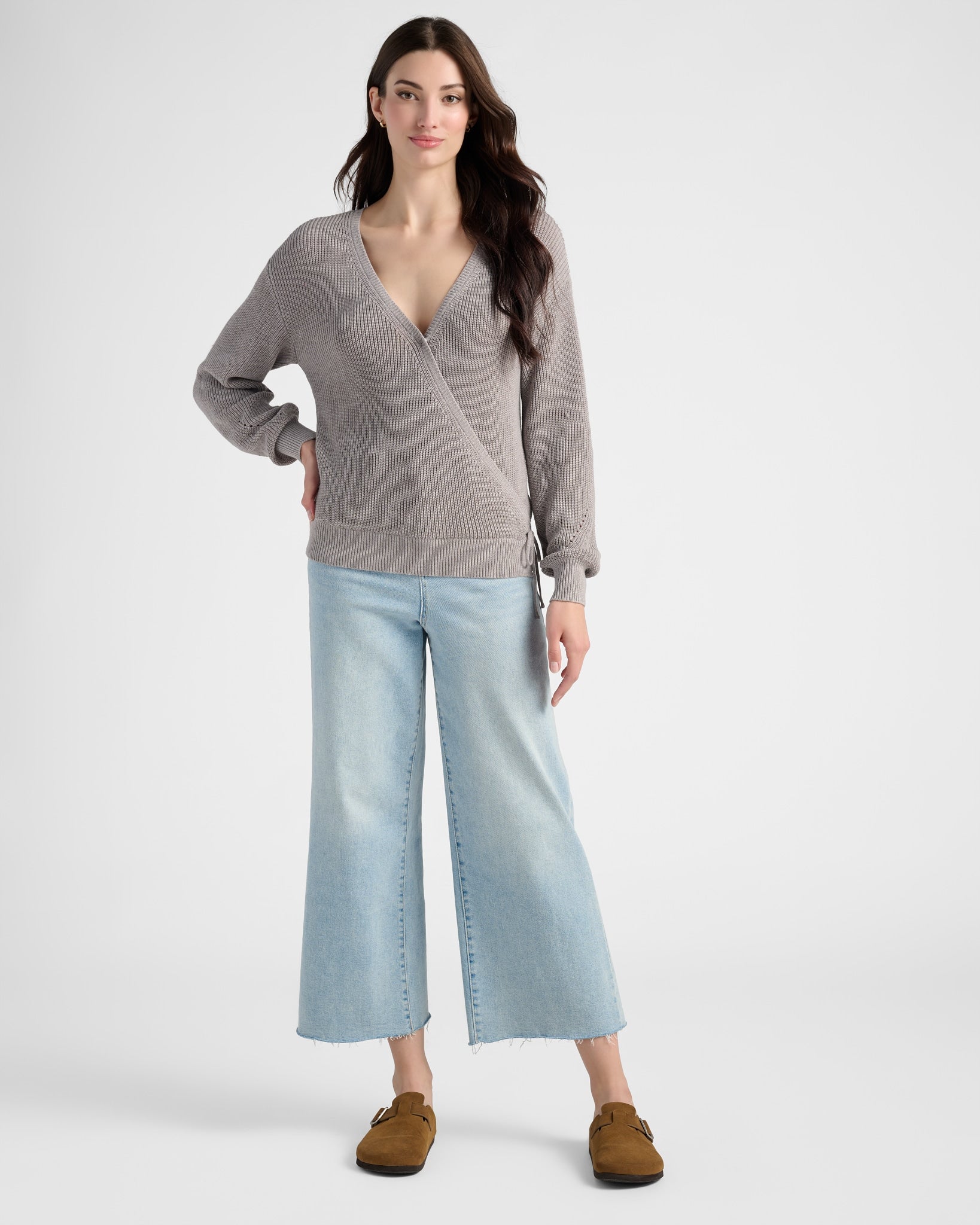 Opal Grey $|& Gentle Fawn Camille Pullover Sweater - SOF Back