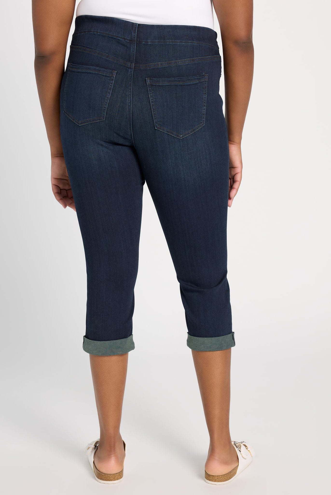 Dynasty Dark $|& Liverpool Chloe Crop Rolled Cuff - SOF Back