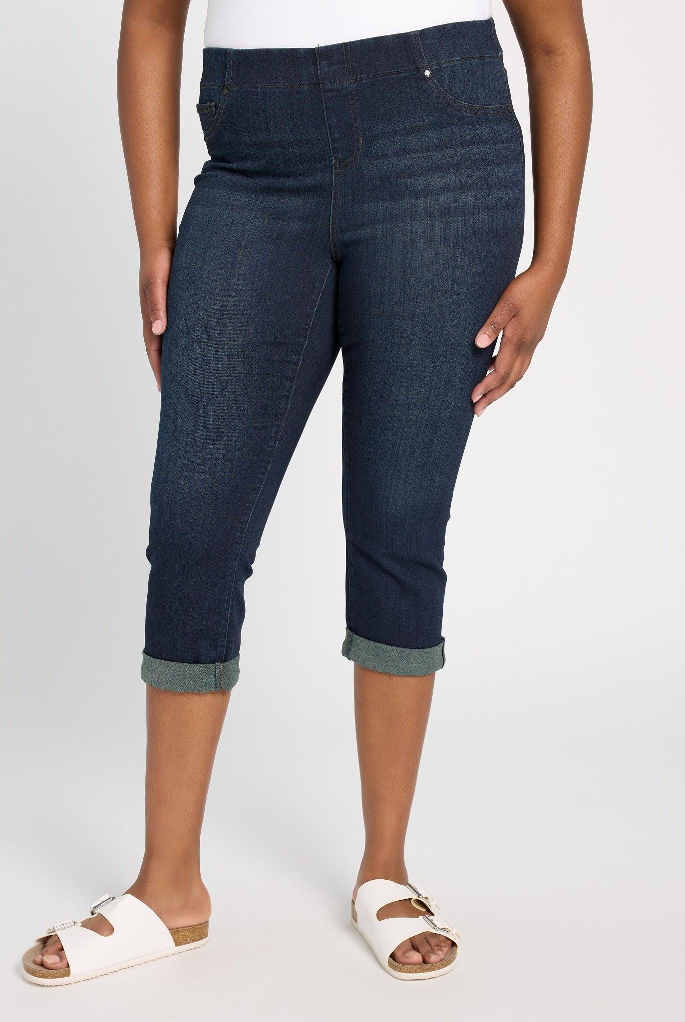 Dynasty Dark $|& Liverpool Chloe Crop Rolled Cuff - SOF Front