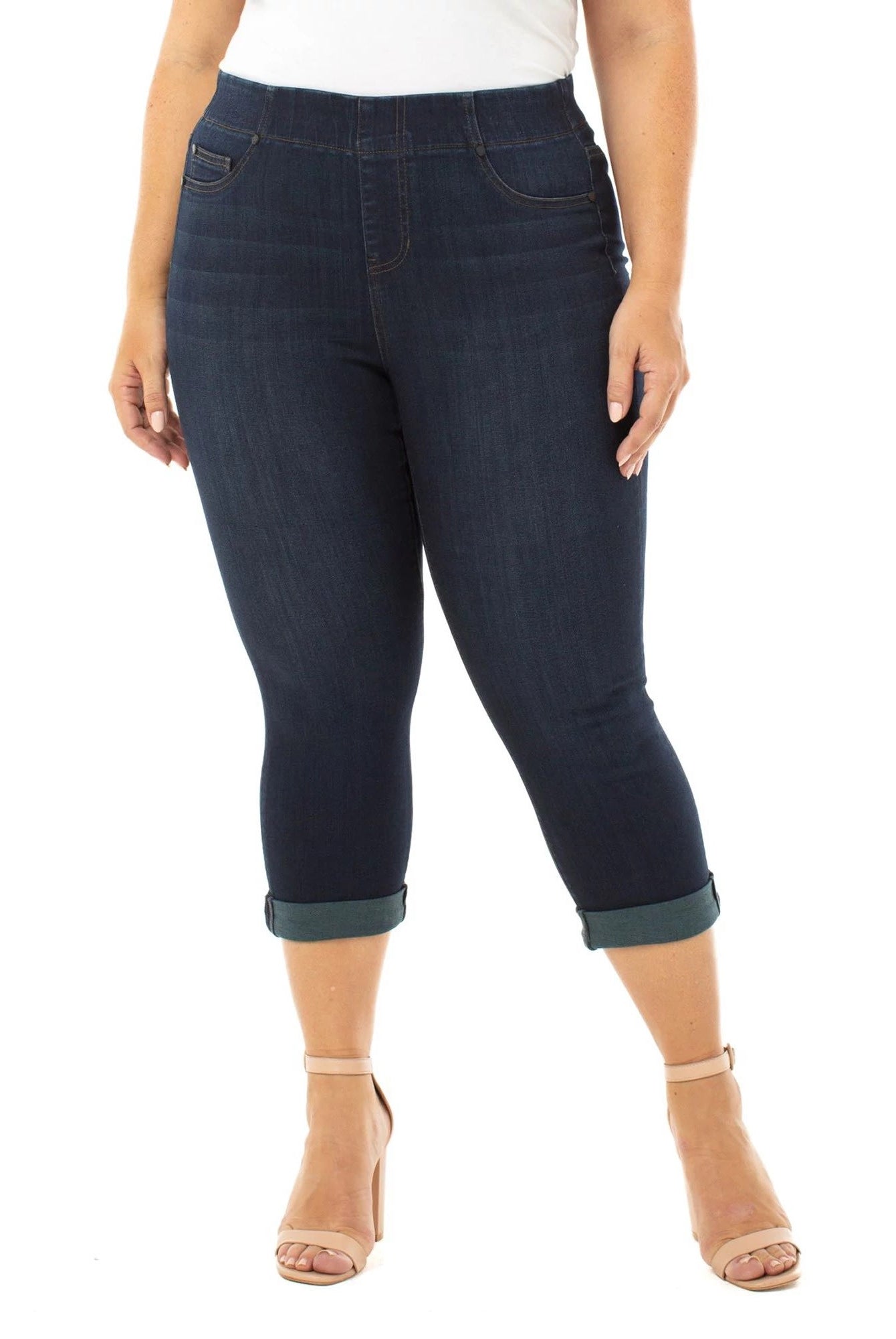 Dynasty Dark $|& Liverpool Chloe Crop Rolled Cuff - VOF Detail