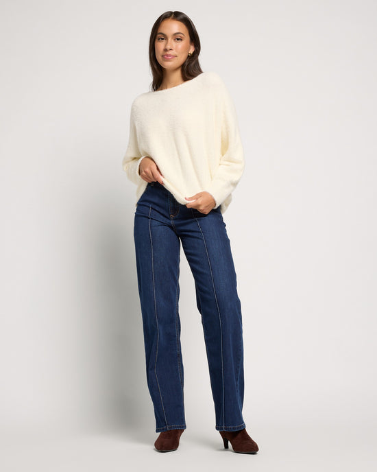 Ivory $|& ACOA Off The Shoulder Sweater - UGC On Fig