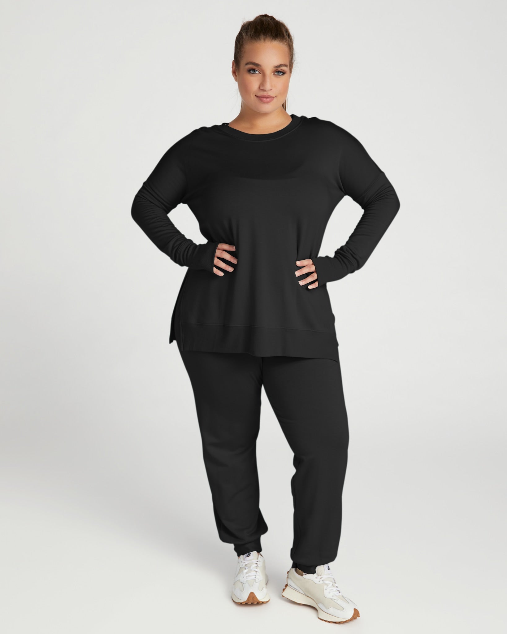 Black $|& Interval Unwind Pullover - SOF Full Front