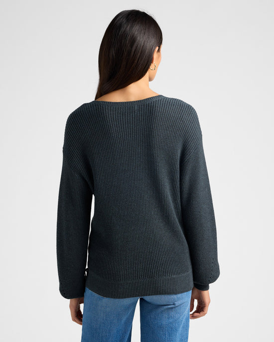 H. Spruce $|& Gentle Fawn Camille Pullover Sweater - SOF Back