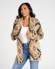 Shawl Collar Aztec Print Cardigan