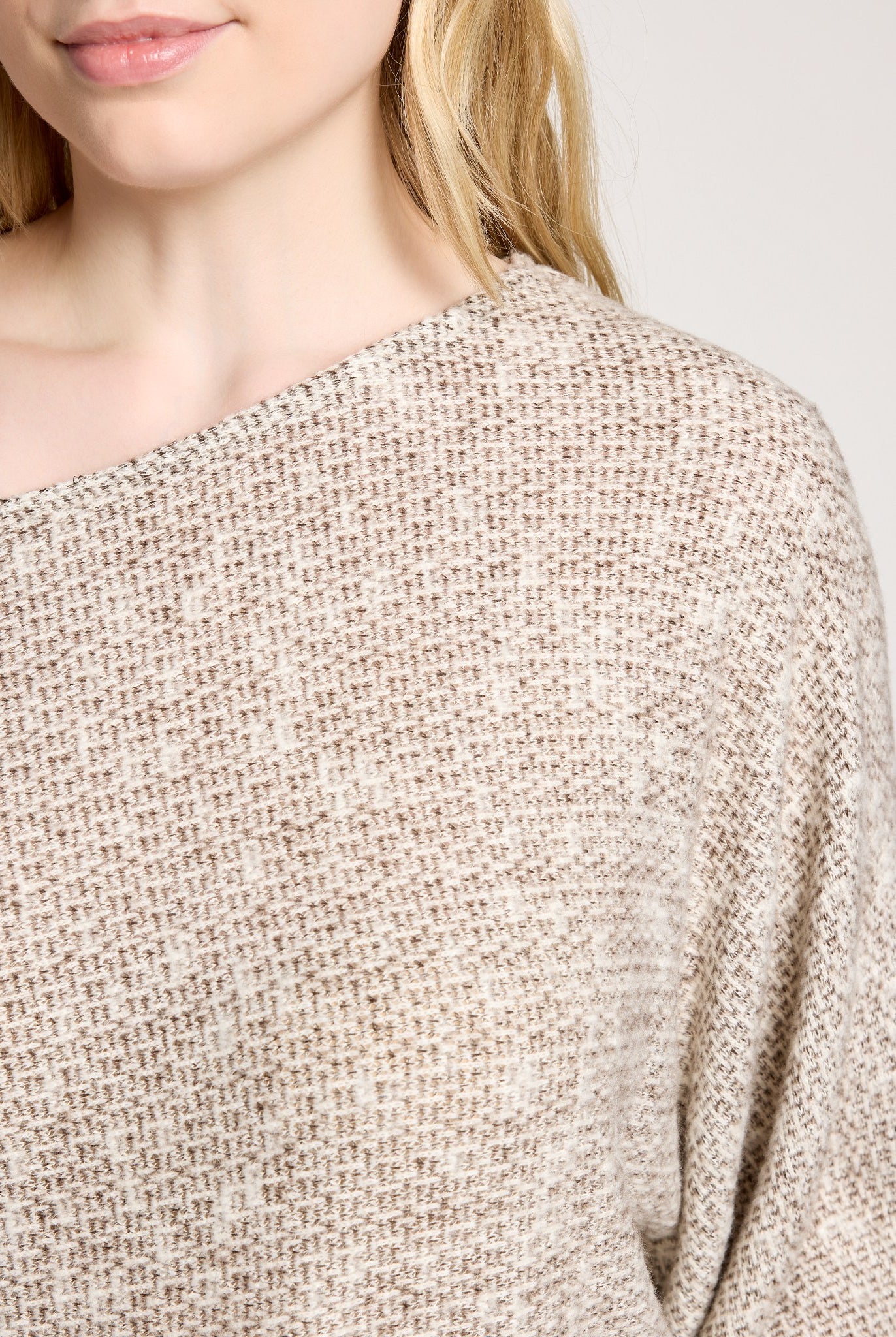 Oatmeal $|& Sadie & Sage Billie Dolman Top - SOF Full Front