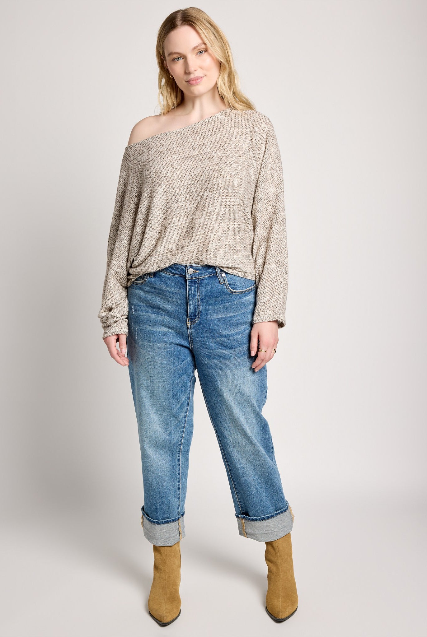 Oatmeal $|& Sadie & Sage Billie Dolman Top - UGC On Fig