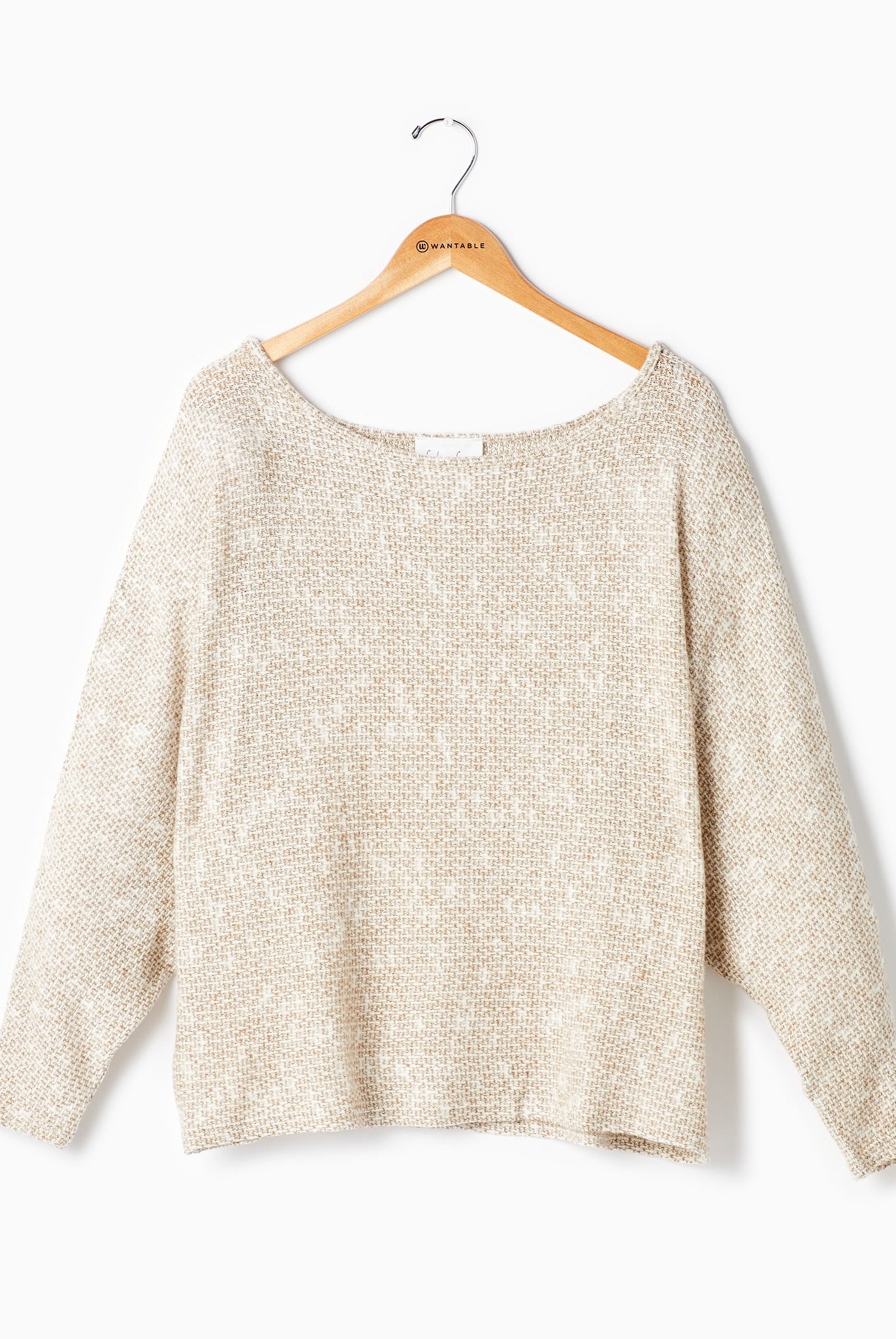 Oatmeal $|& Sadie & Sage Billie Dolman Top - Hanger Detail