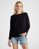 Brushed Thermal Long Dolman Sleeve Top