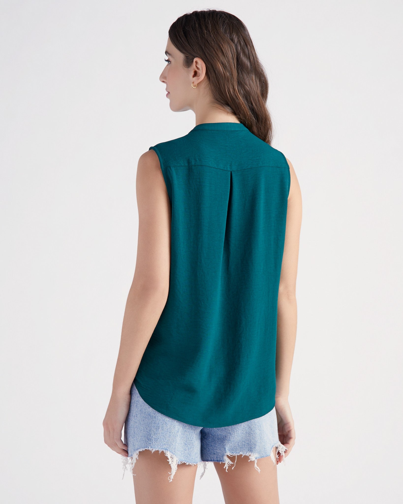 Spruce $|& Supply + Demand Sleeveless Ruffle Top - SOF Back