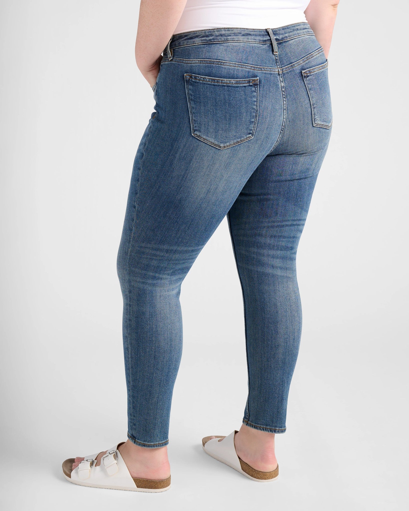 Medium Wash $|& Vigoss Jagger Skinny Jeans - SOF Back