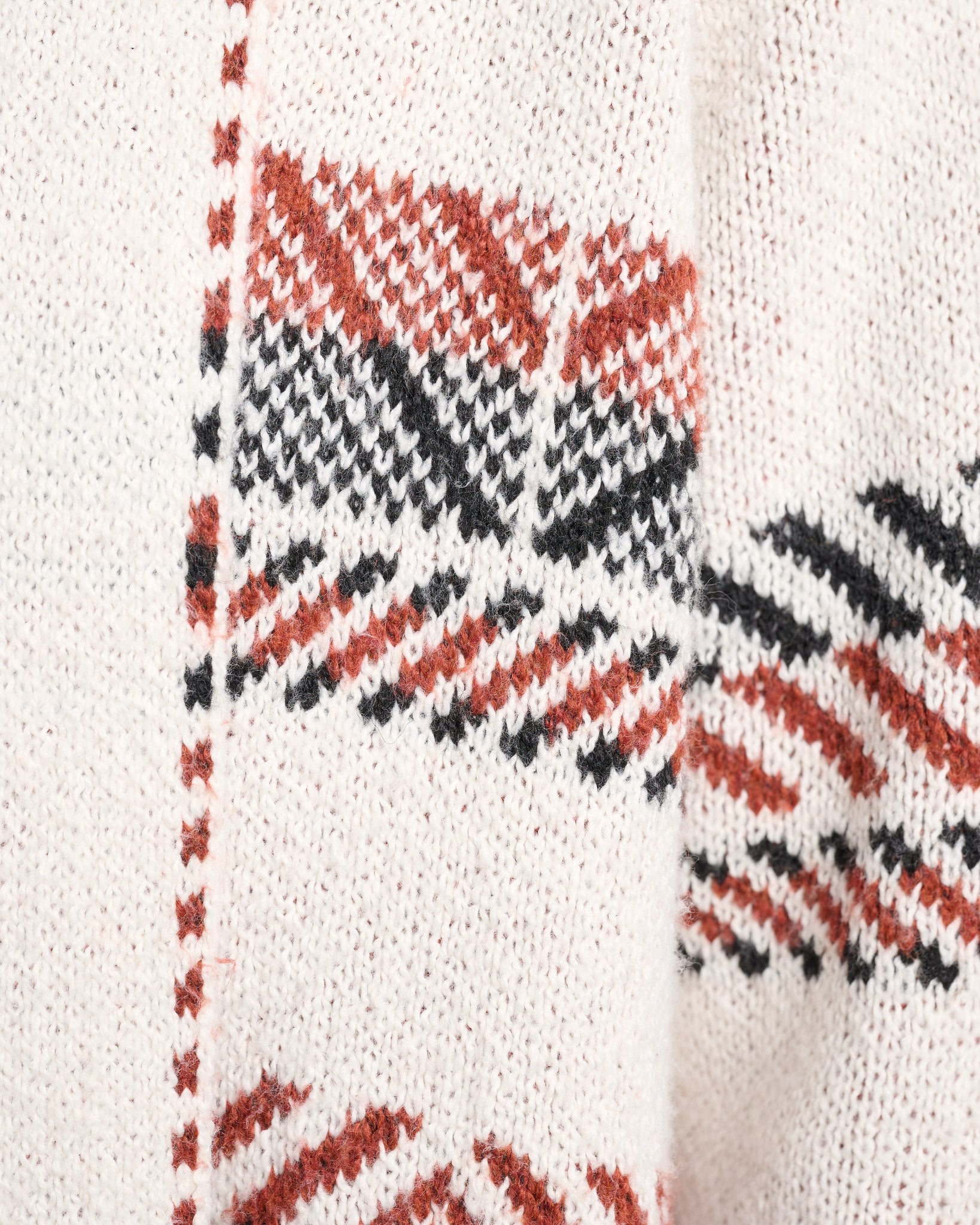 Copper $|& Staccato Geo Stripe Heavy Sweater Cardigan - SOF Detail