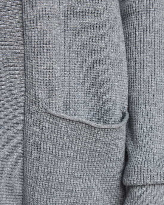 Charcoal $|& Staccato Open Front Pocket Cardigan - SOF Detail