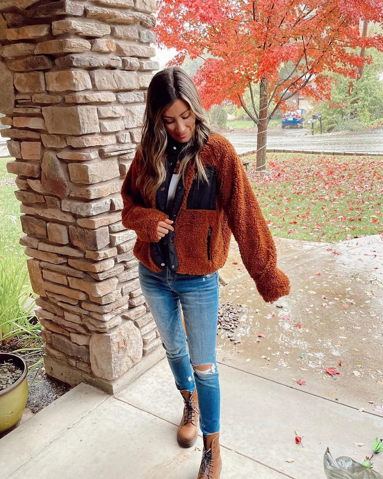 Copper Black $|& Thread & Supply Lakeport Sherpa Jacket - UGC On Fig