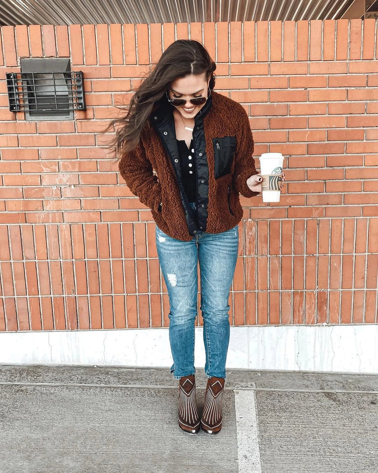 Copper Black $|& Thread & Supply Lakeport Sherpa Jacket - UGC On Fig