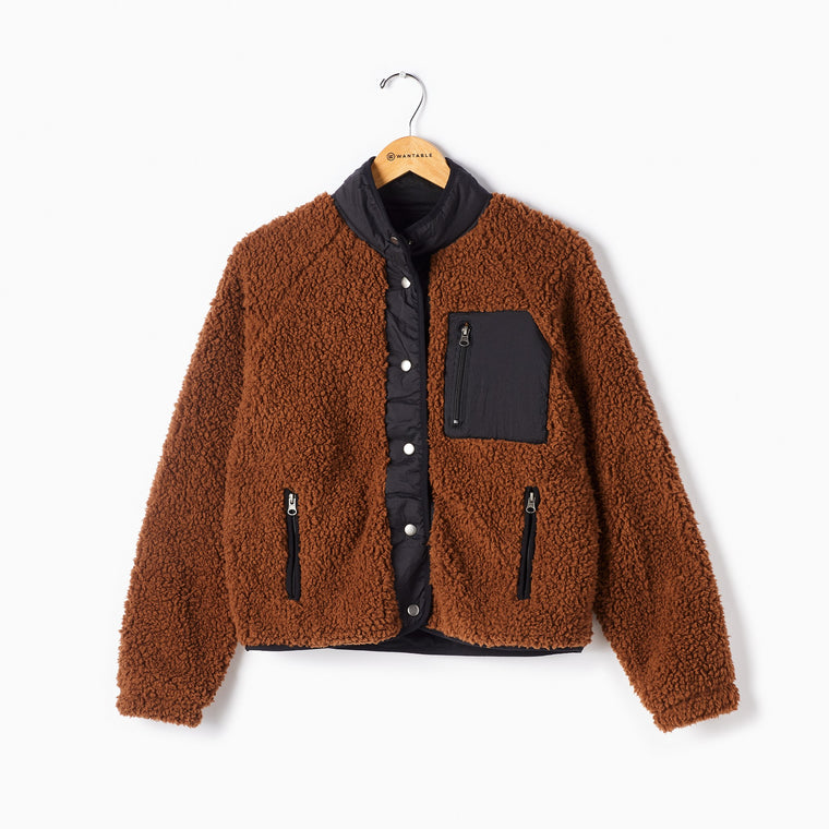 Copper Black $|& Thread & Supply Lakeport Sherpa Jacket - Hanger Front