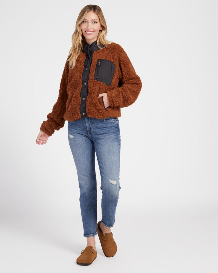 Copper Black $|& Thread & Supply Lakeport Sherpa Jacket - SOF Full Front