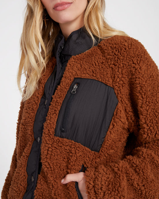 Copper Black $|& Thread & Supply Lakeport Sherpa Jacket - SOF Detail
