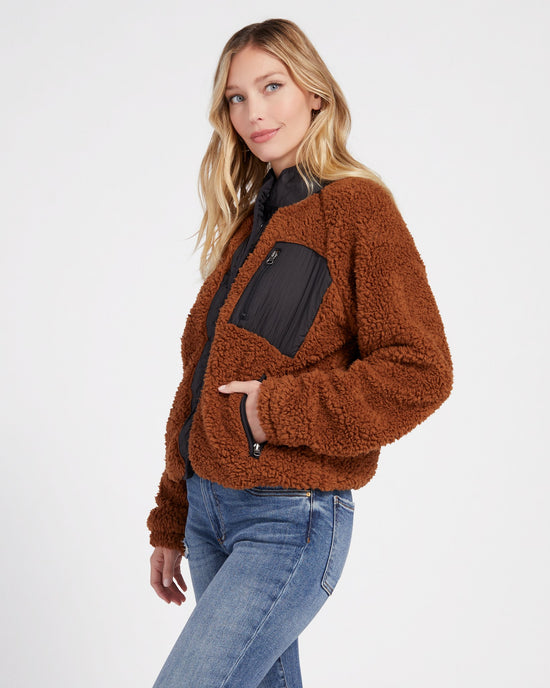 Copper Black $|& Thread & Supply Lakeport Sherpa Jacket - SOF Front