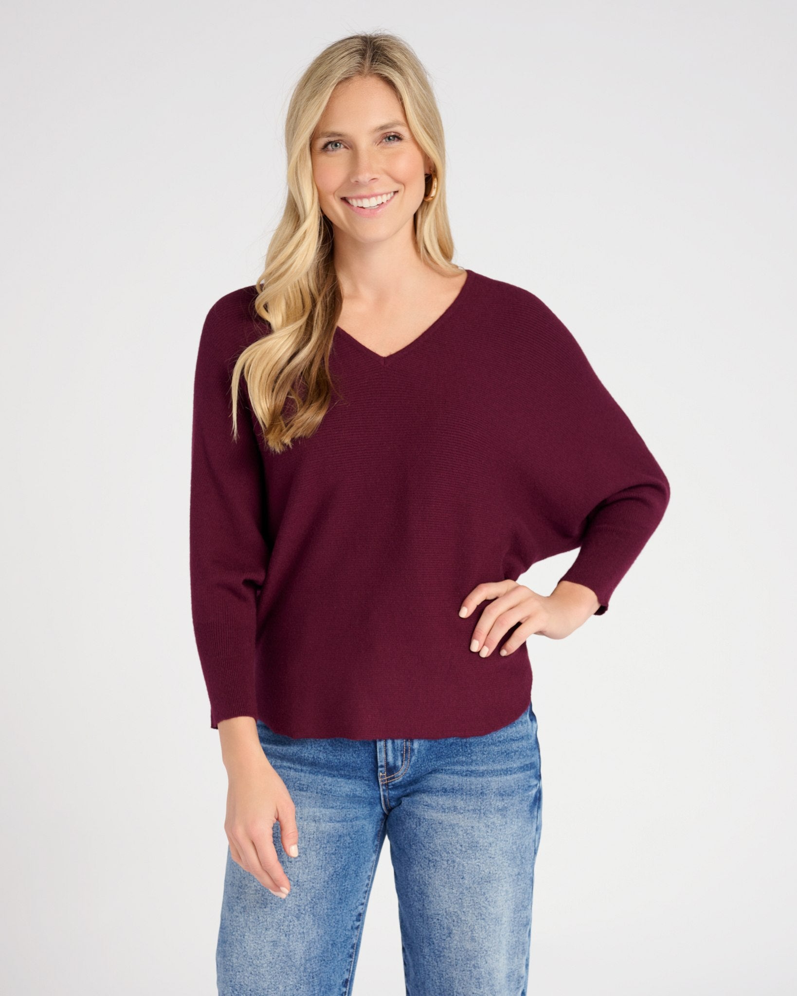 Dolman hot sale sleeve sweater