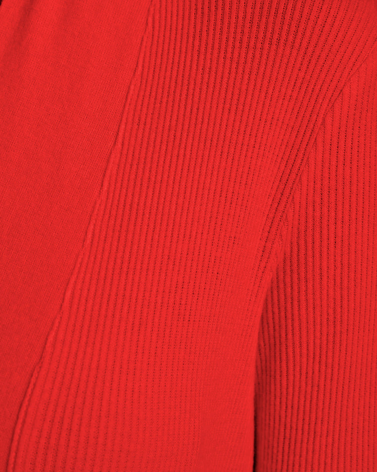 Red $|& PJ Salvage Textured Essentials Robe - SOF Detail