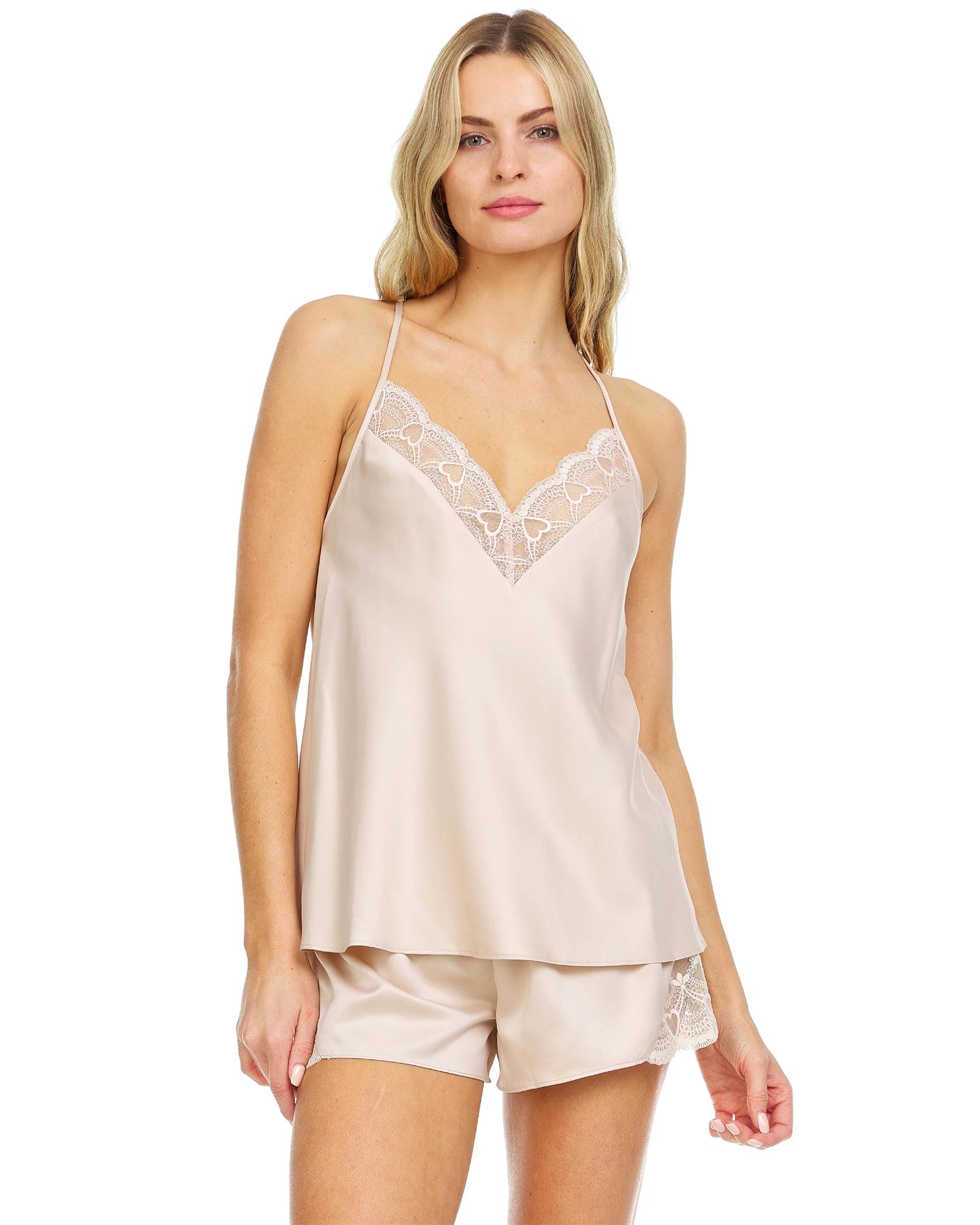 Almond $|& flora Kit Cami Set - VOF Detail