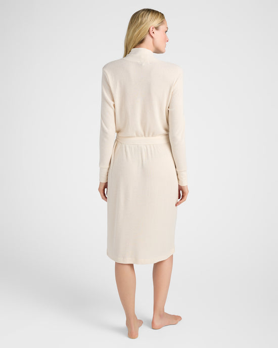 Stone $|& PJ Salvage Textured Essentials Robe - SOF Back