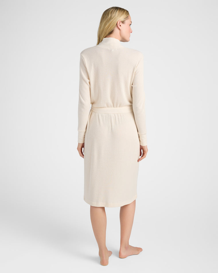 Stone $|& PJ Salvage Textured Essentials Robe - SOF Back