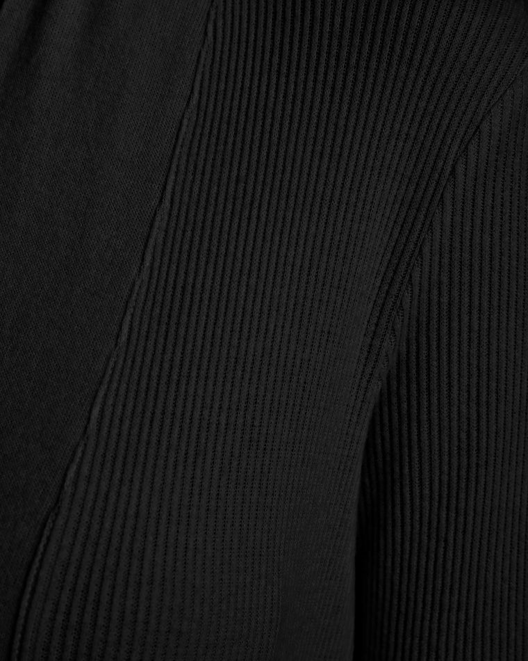 Black $|& PJ Salvage Textured Essentials Robe - SOF Detail