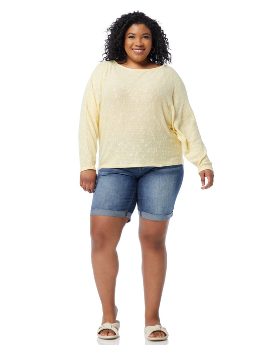 Lemon $|& Sadie & Sage Billie Dolman Top - SOF Full Front