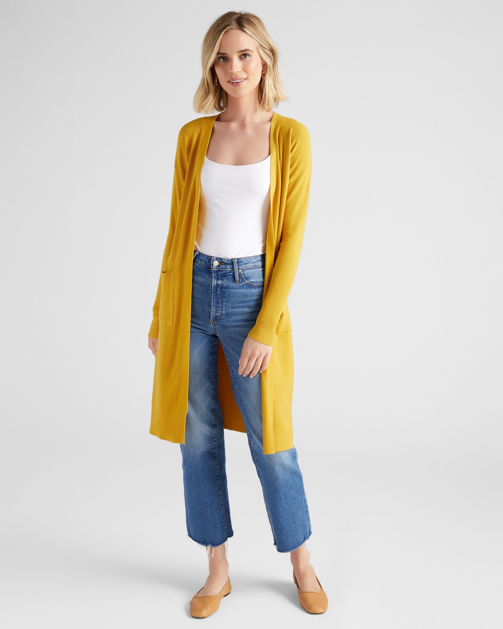 Dandelion $|& Tea N Rose Soft Touch Sweater Cardigan - SOF Front