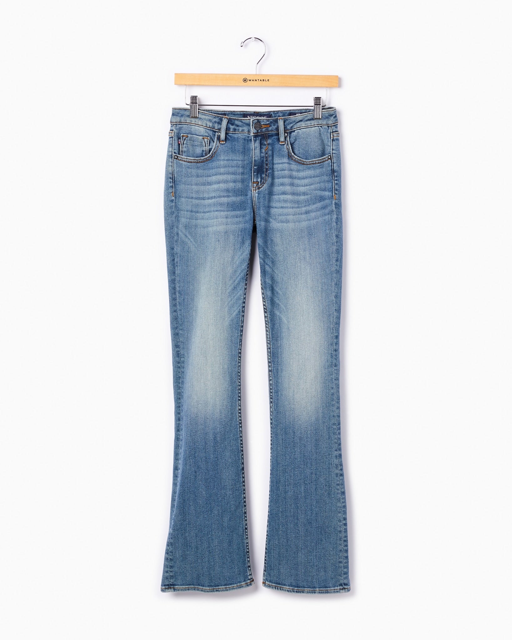 Medium Wash $|& Vigoss Jagger Classic Bootcut Jeans - Hanger Front