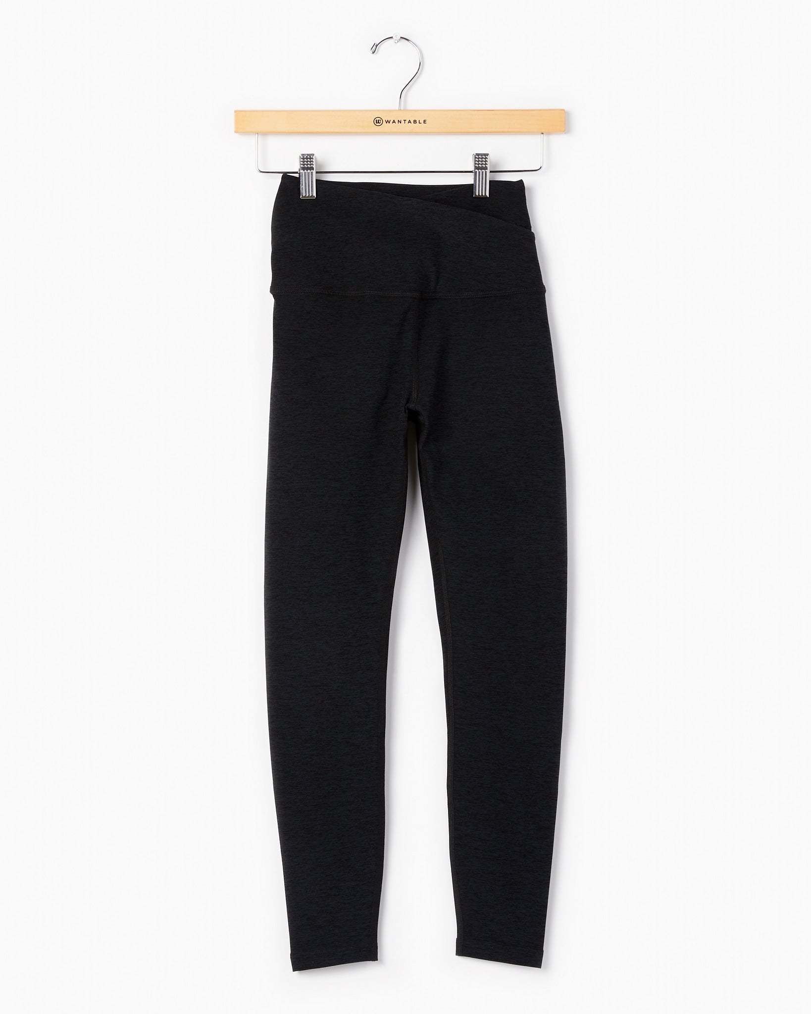 Darkest Night $|& Beyond Yoga Spacedye At Your Leisure High Waisted Midi Legging - Hanger Front