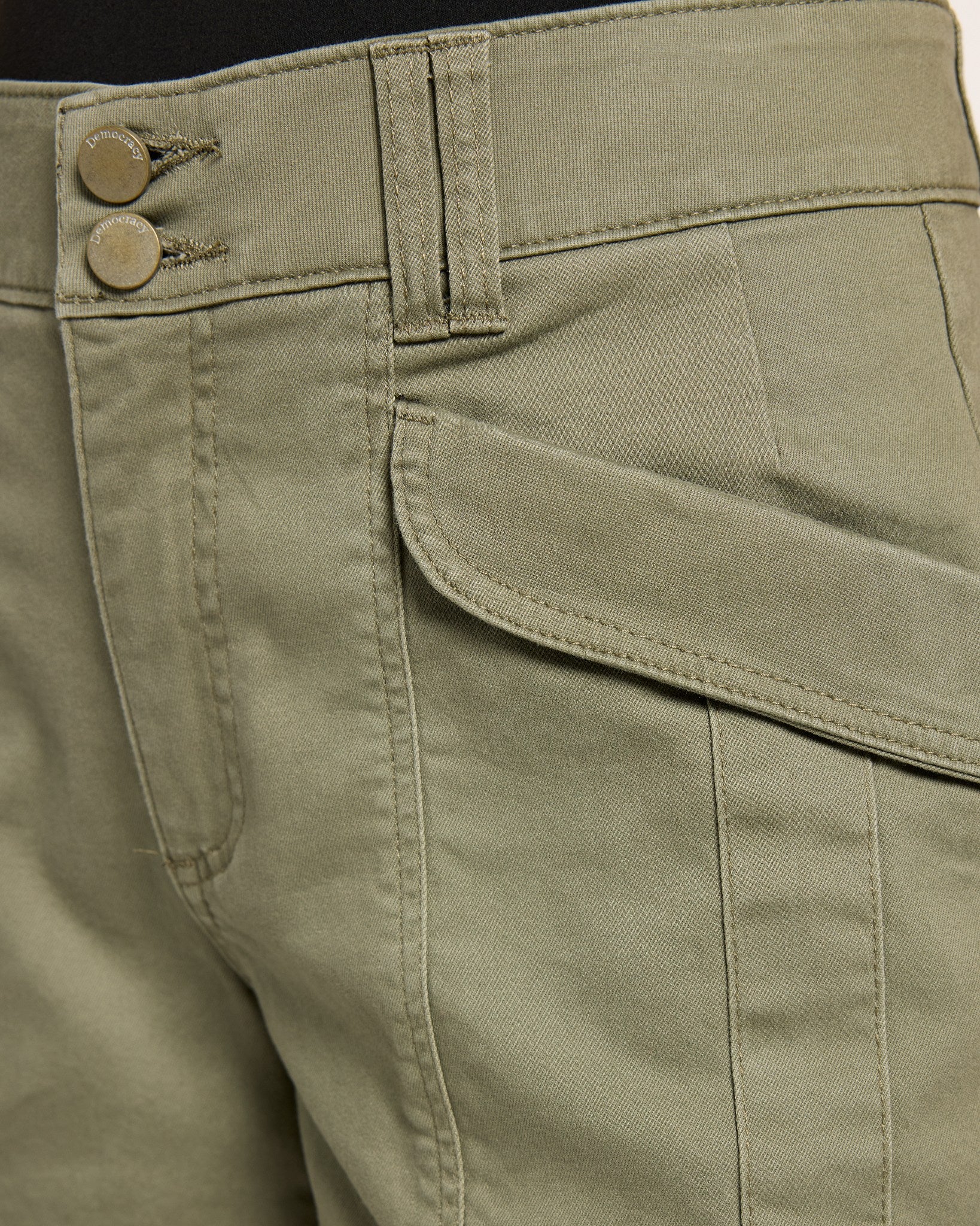 Laurel Oak $|& Democracy Double Button Utility Short - SOF Full Front