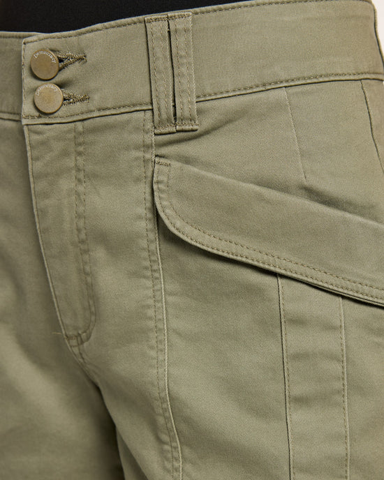 Laurel Oak $|& Democracy High Rise Double Button Utility Short - SOF Full Front