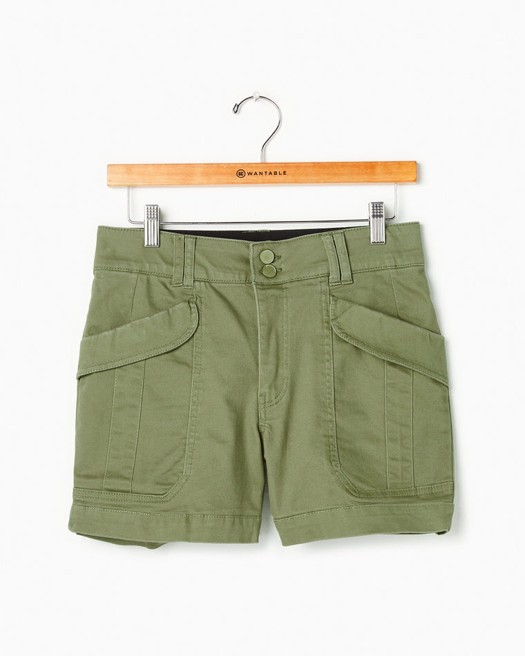 Laurel Oak $|& Democracy Double Button Utility Short - Hanger Detail