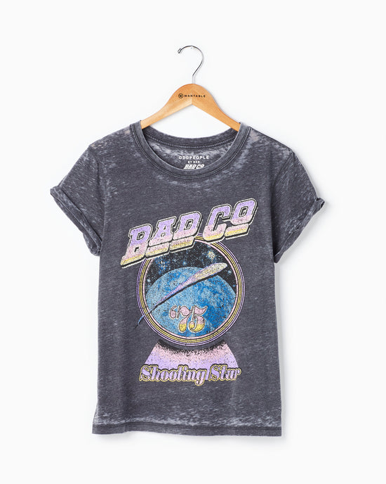 Black $|& Recycled Karma Bad Company Graphic Tee - Hanger Detail