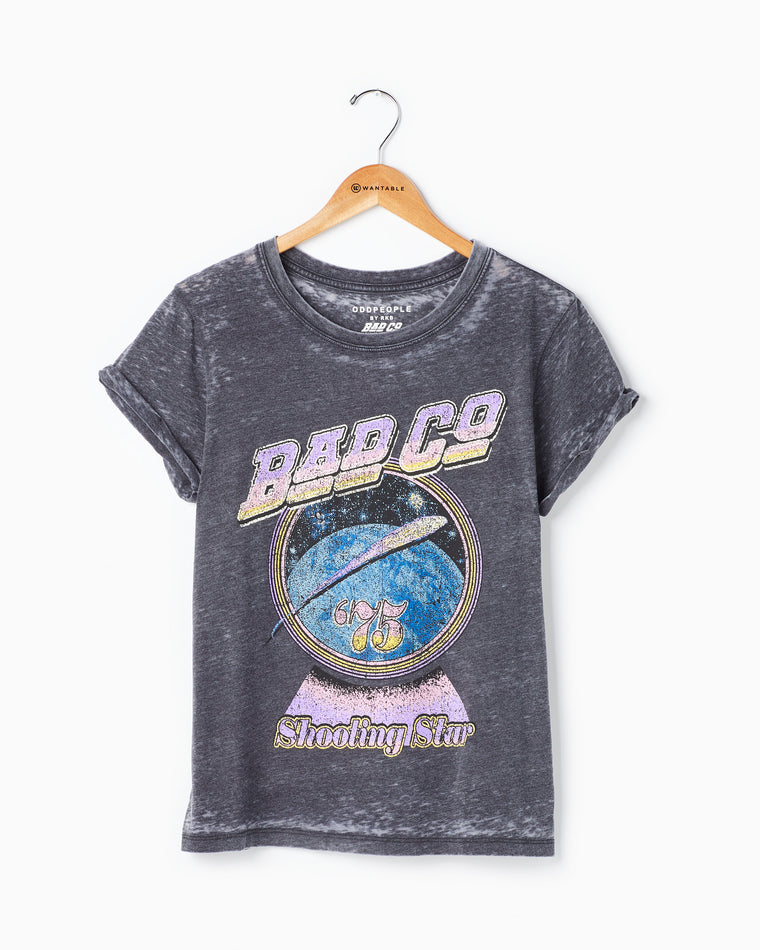 Black $|& Recycled Karma Bad Company Graphic Tee - Hanger Detail