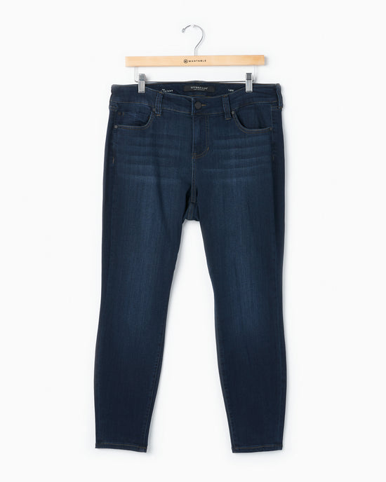 Dynasty Dark $|& Liverpool Abby Skinny Ankle Jeans - Hanger Front