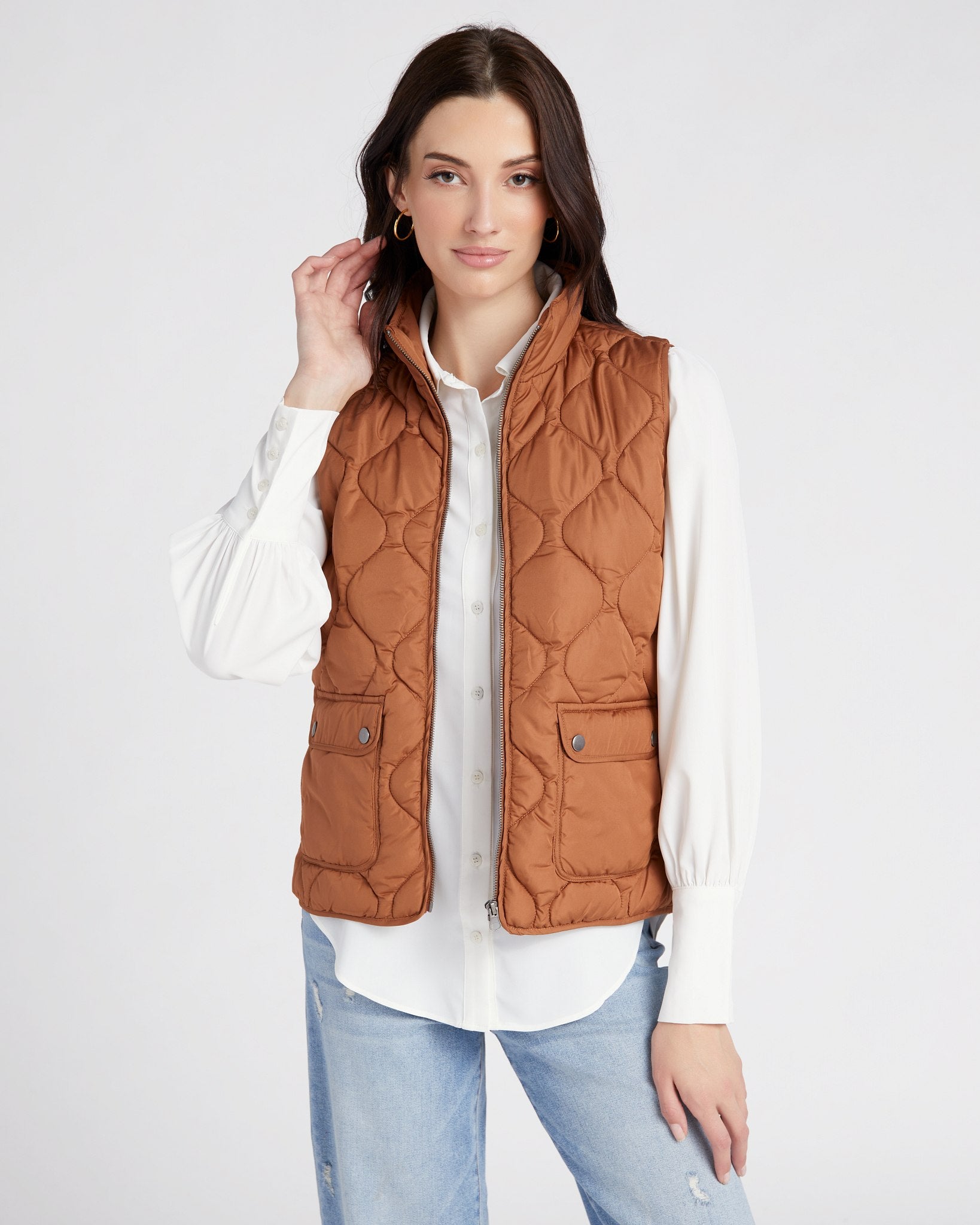 Thread & Supply Cropped Puffer Vest