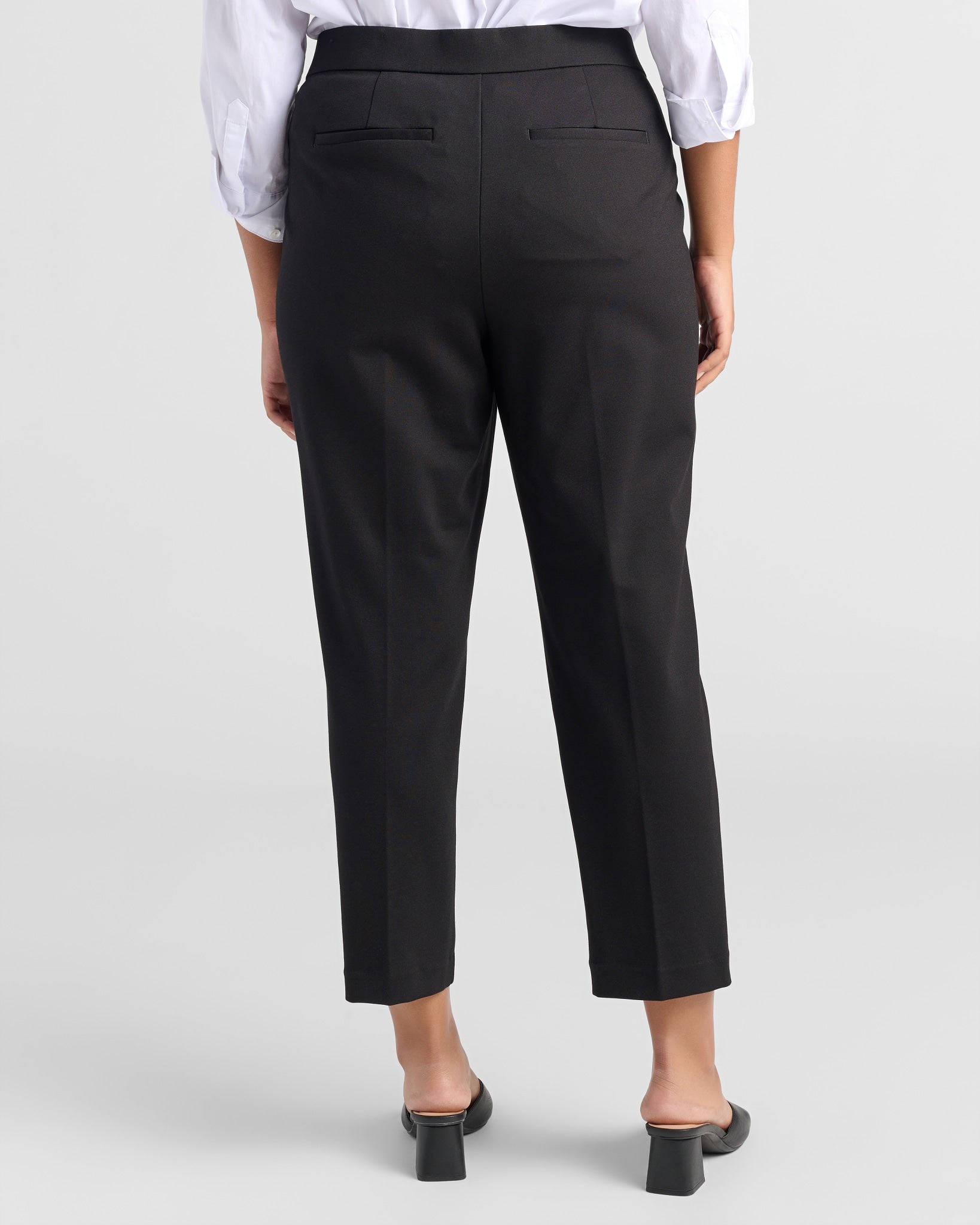 Black $|& Liverpool Kayla Pull-On Trouser - SOF Back