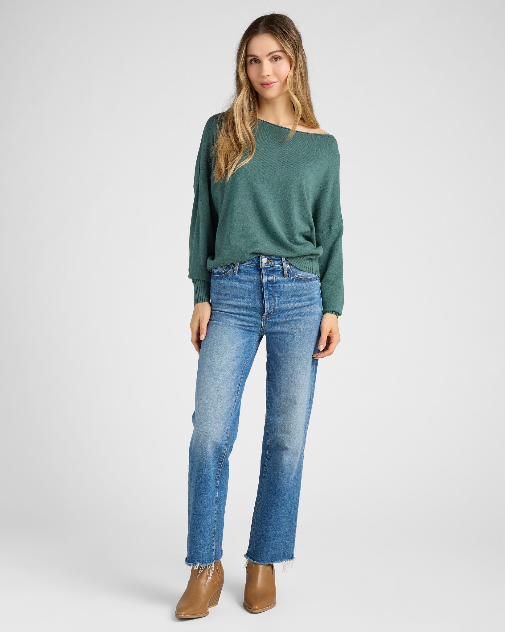 H.Parsley $|& Dreamers Pullover Ribbed Detail Sweater - SOF Full Front