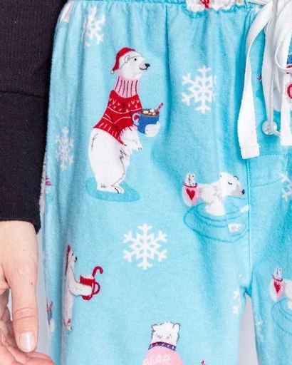 Aqua $|& PJ Salvage Teacher's Pet Flannel Pant - Hanger Back