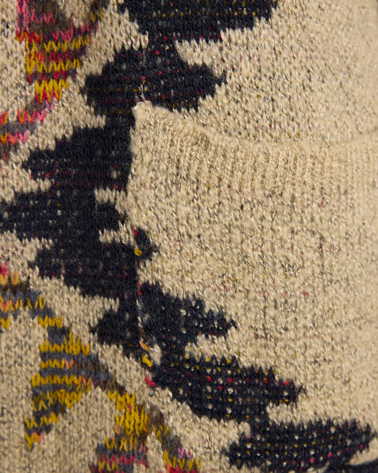 Oatmeal $|& Woven Heart Tribal Fleece Lined Hooded Cardigan - SOF Detail