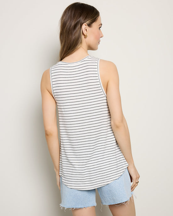 Noir Stripe $|& Thread & Supply Sinclair Stripe Tank - SOF Back